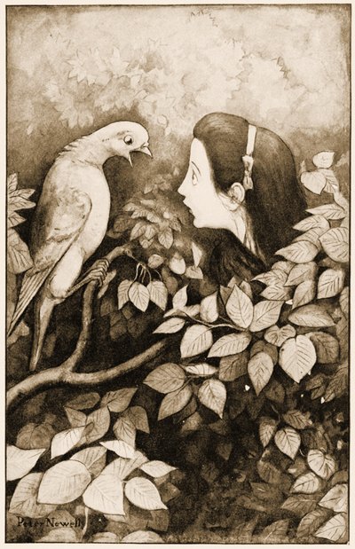 "Serpent!" Screamed the Pigeon, Illustration for Lewis Carroll